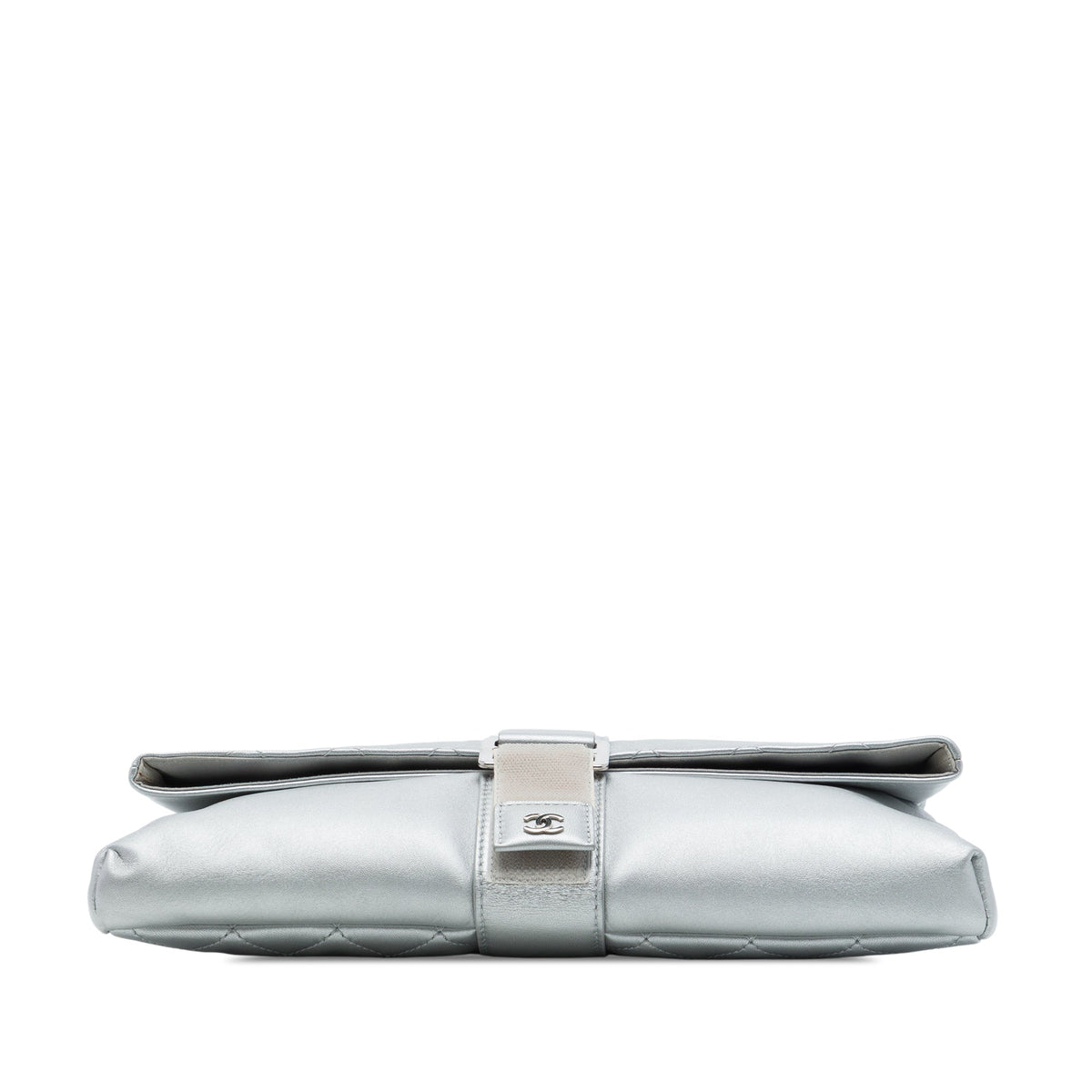 Chanel Quilted Lambskin Grip Clutch