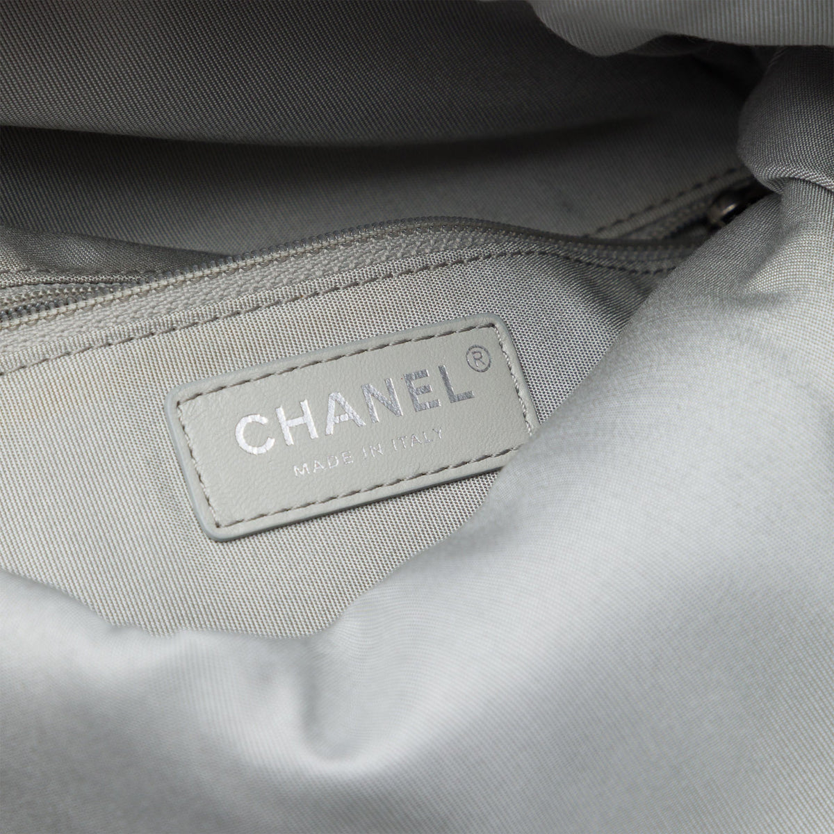 Chanel Quilted Lambskin Grip Clutch