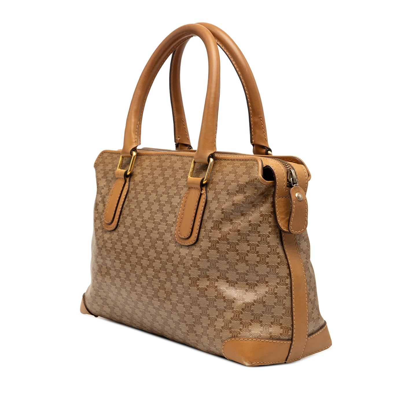 Celine Macadam Coated Canvas Handbag