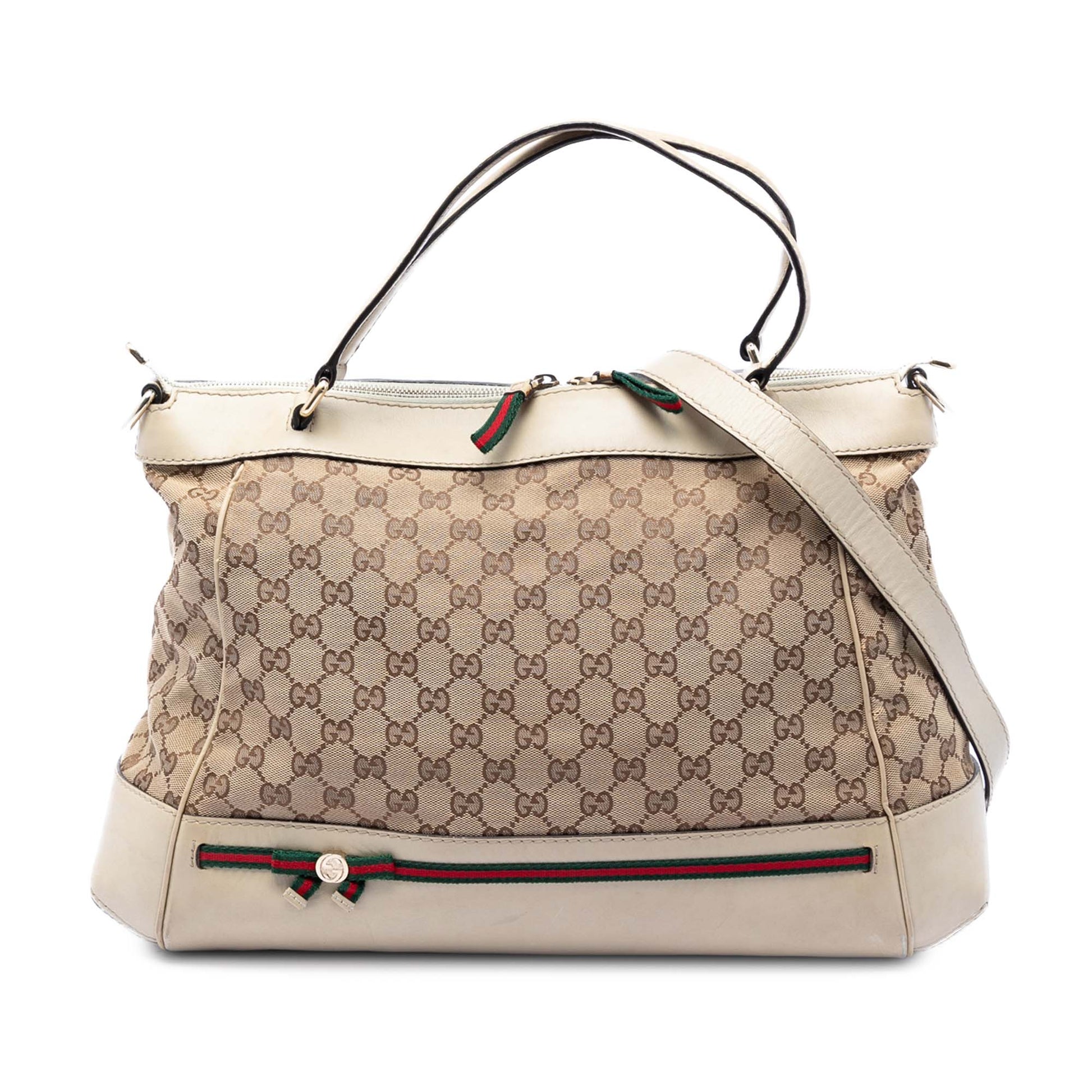 Gucci GG Canvas Web Mayfair Satchel