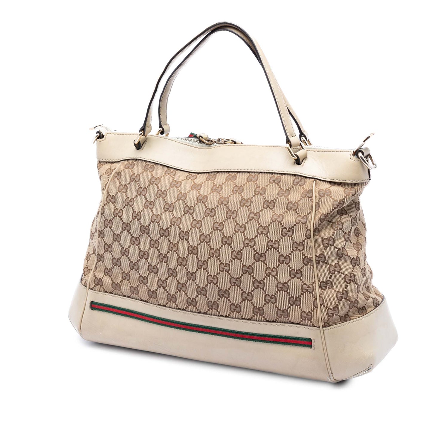 Gucci GG Canvas Web Mayfair Satchel