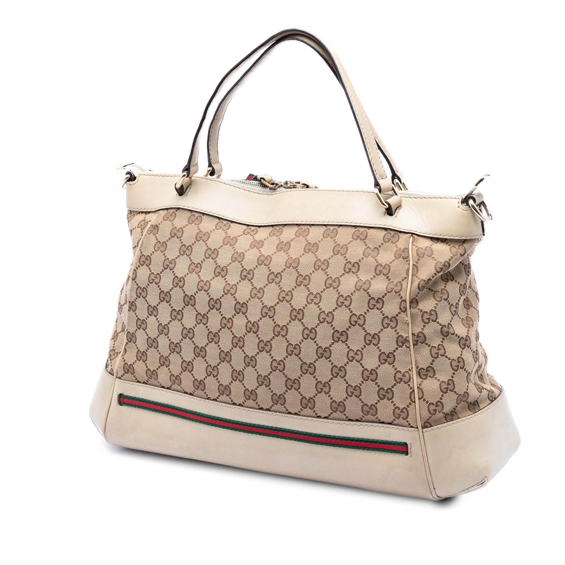 Gucci GG Canvas Web Mayfair Satchel