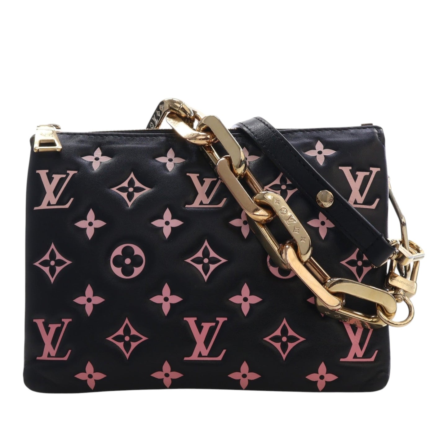 Louis Vuitton Bicolor Monogram Embossed Lambskin Coussin BB