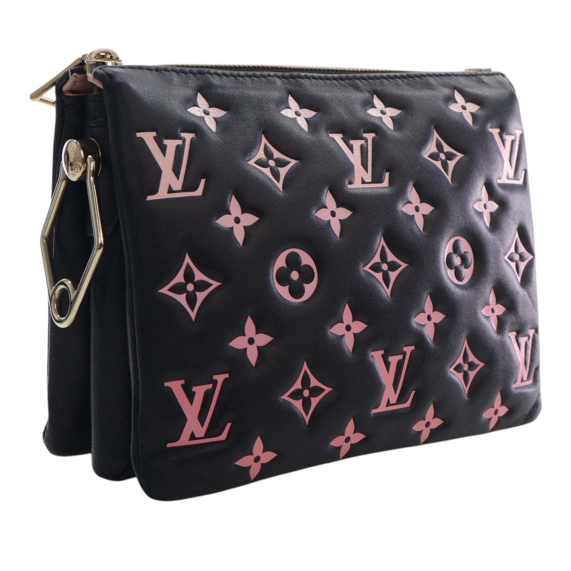 Louis Vuitton Bicolor Monogram Embossed Lambskin Coussin BB