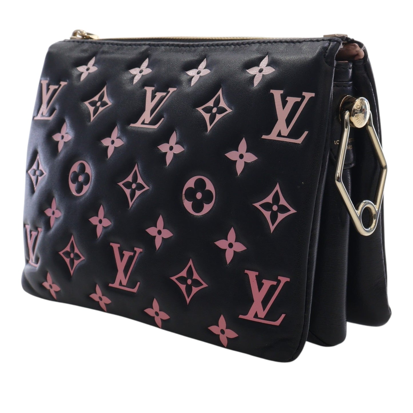Louis Vuitton Bicolor Monogram Embossed Lambskin Coussin BB