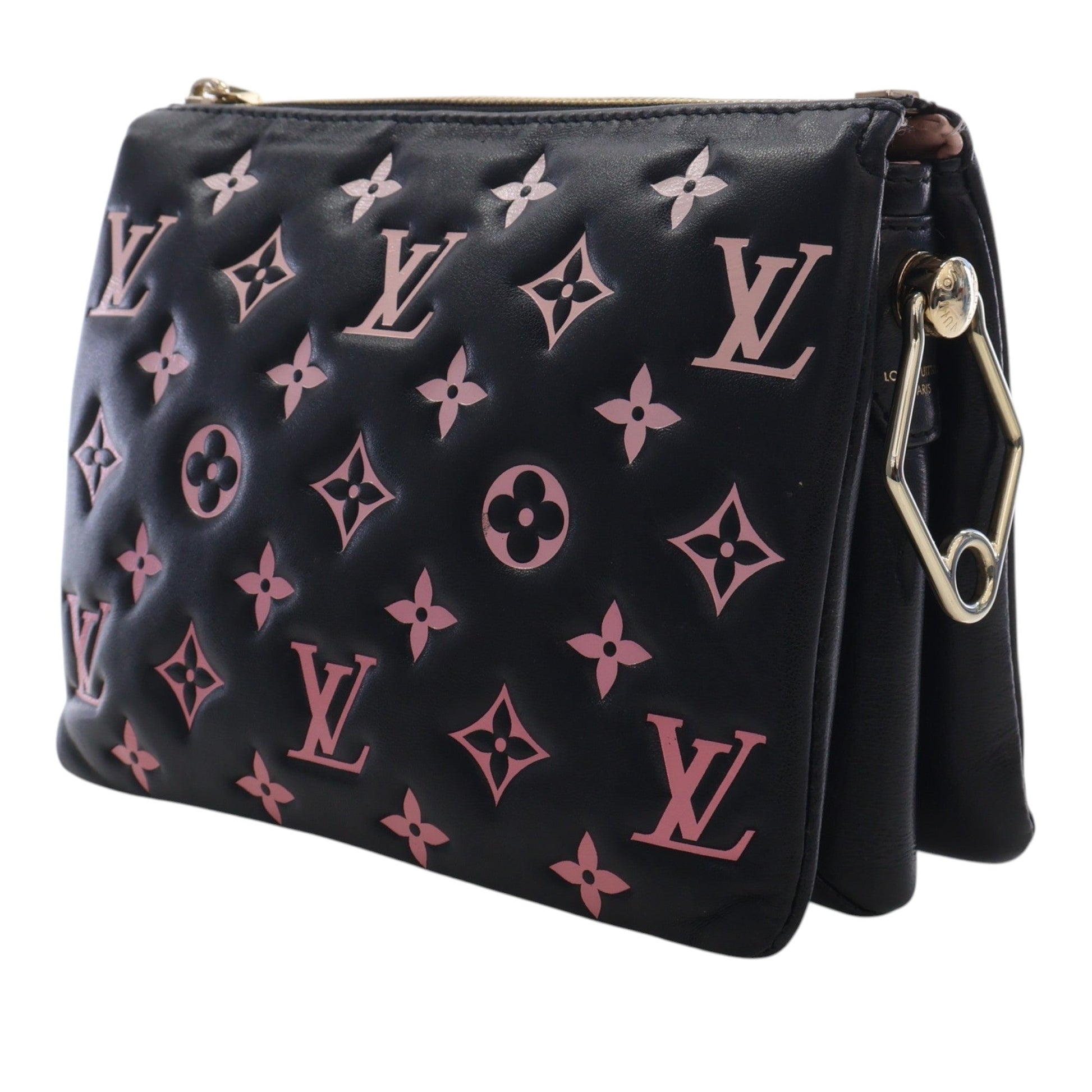Louis Vuitton Bicolor Monogram Embossed Lambskin Coussin BB