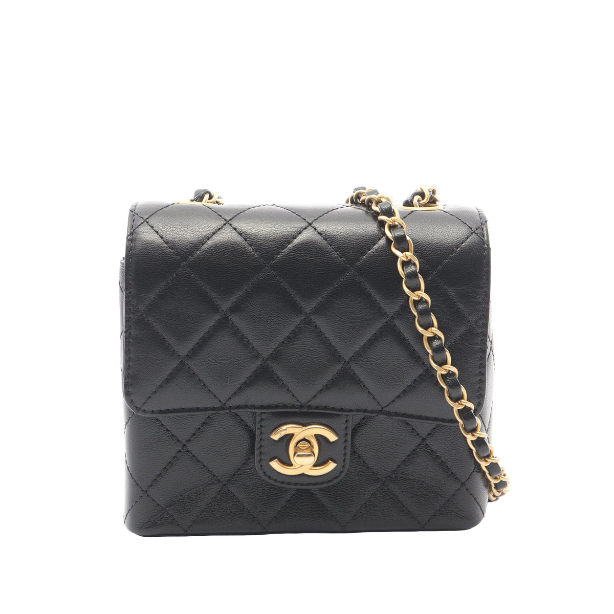 Chanel Mini Square Classic Goatskin Single Flap