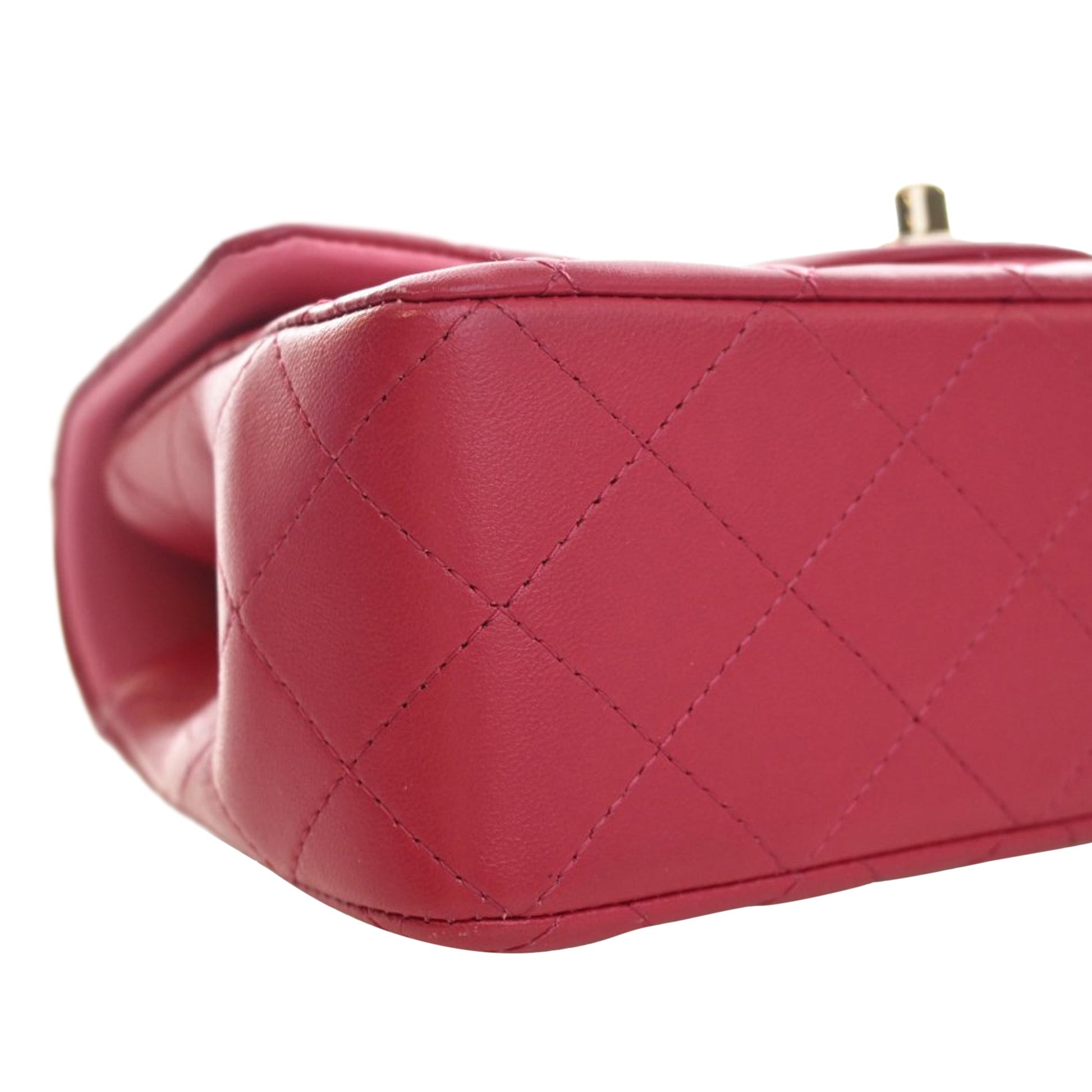 Chanel Mini Rectangular Classic Lambskin Top Handle Flap