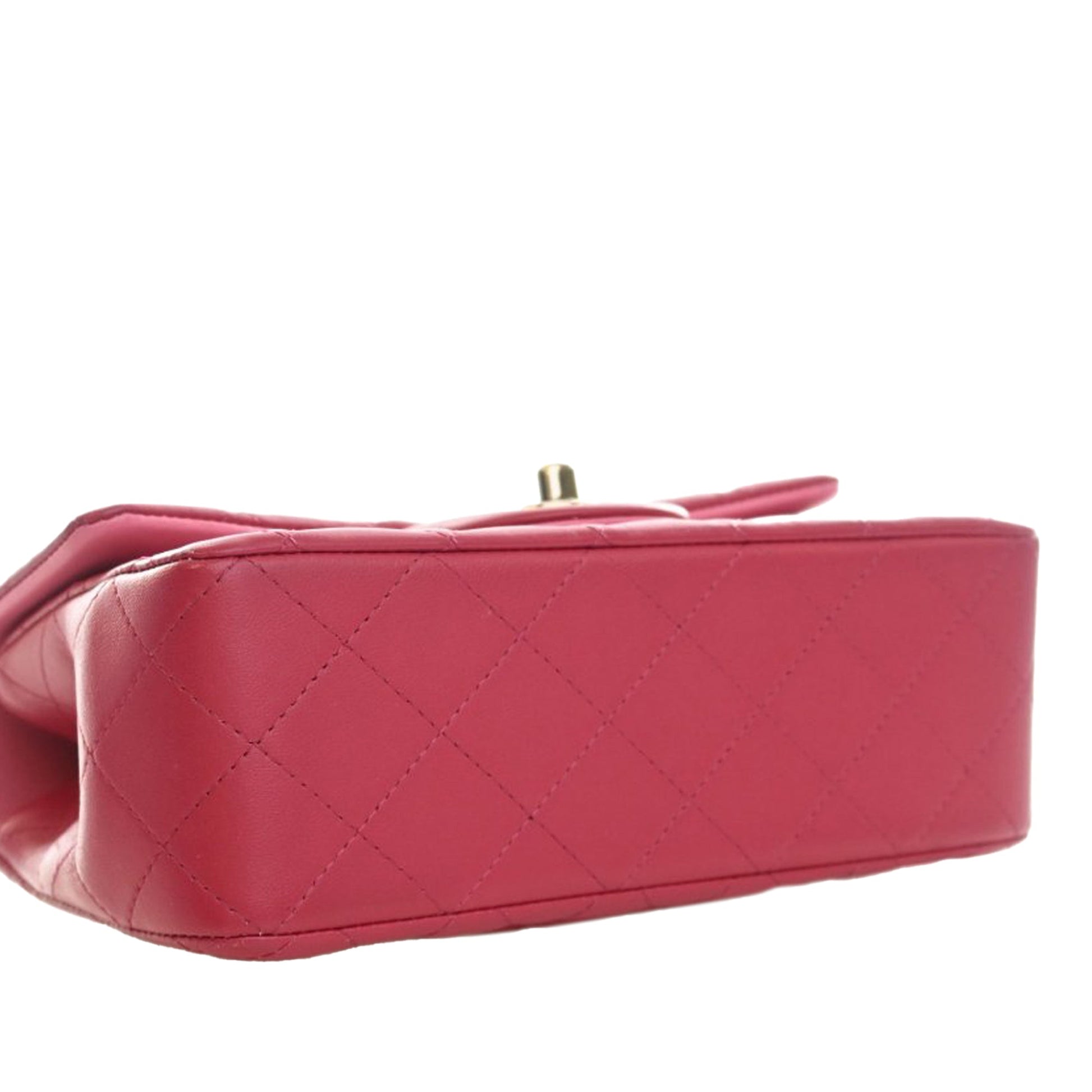 Chanel Mini Rectangular Classic Lambskin Top Handle Flap