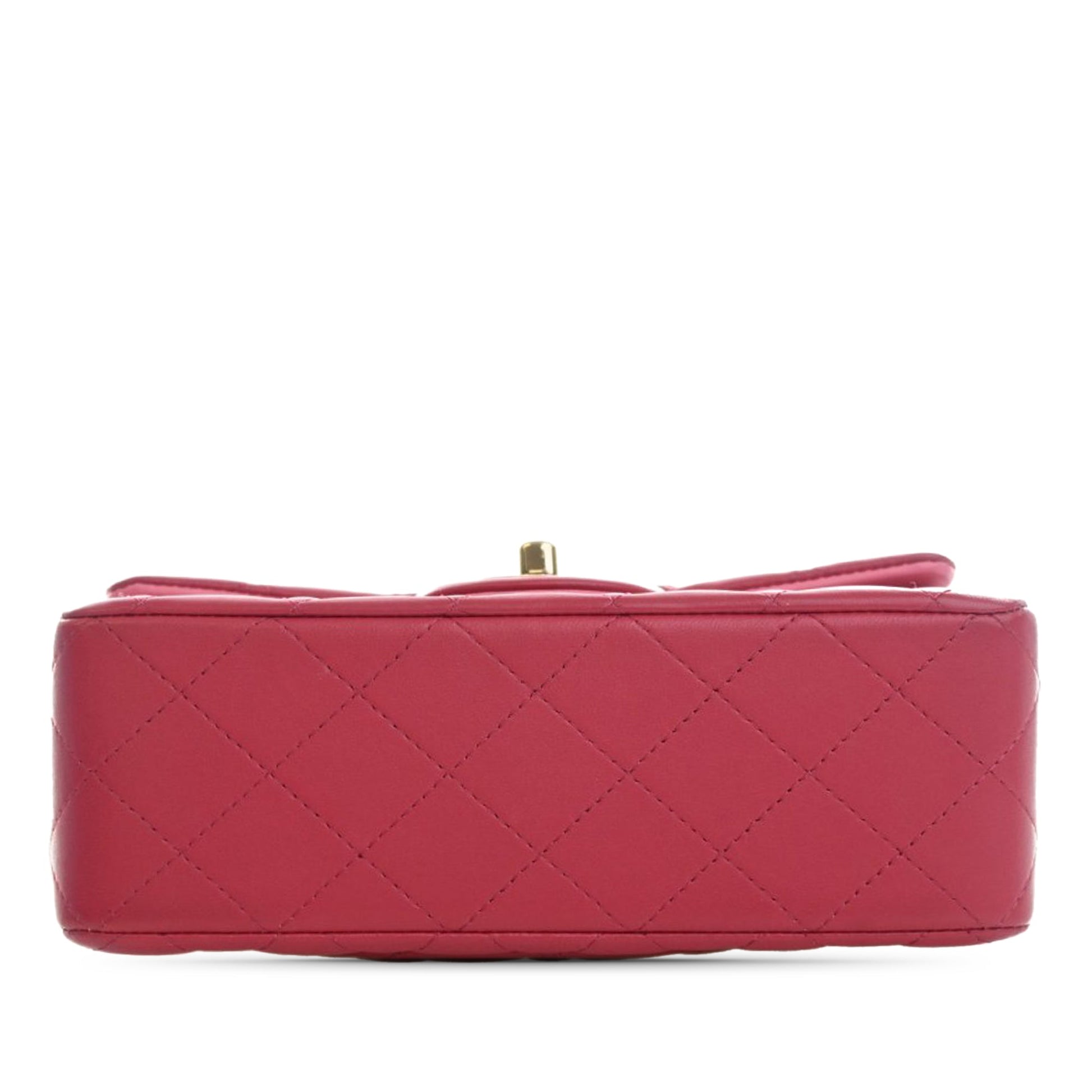 Chanel Mini Rectangular Classic Lambskin Top Handle Flap