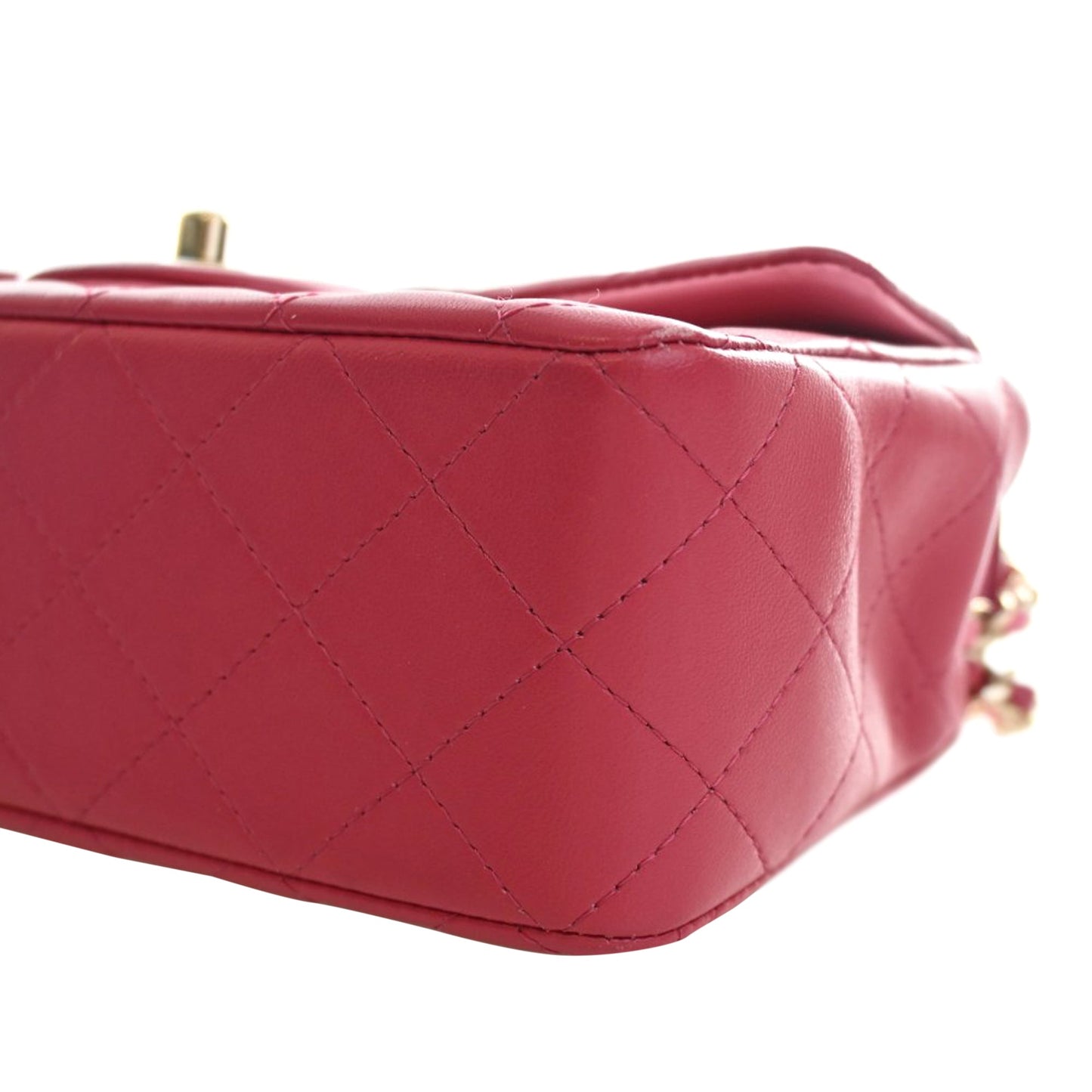 Chanel Mini Rectangular Classic Lambskin Top Handle Flap