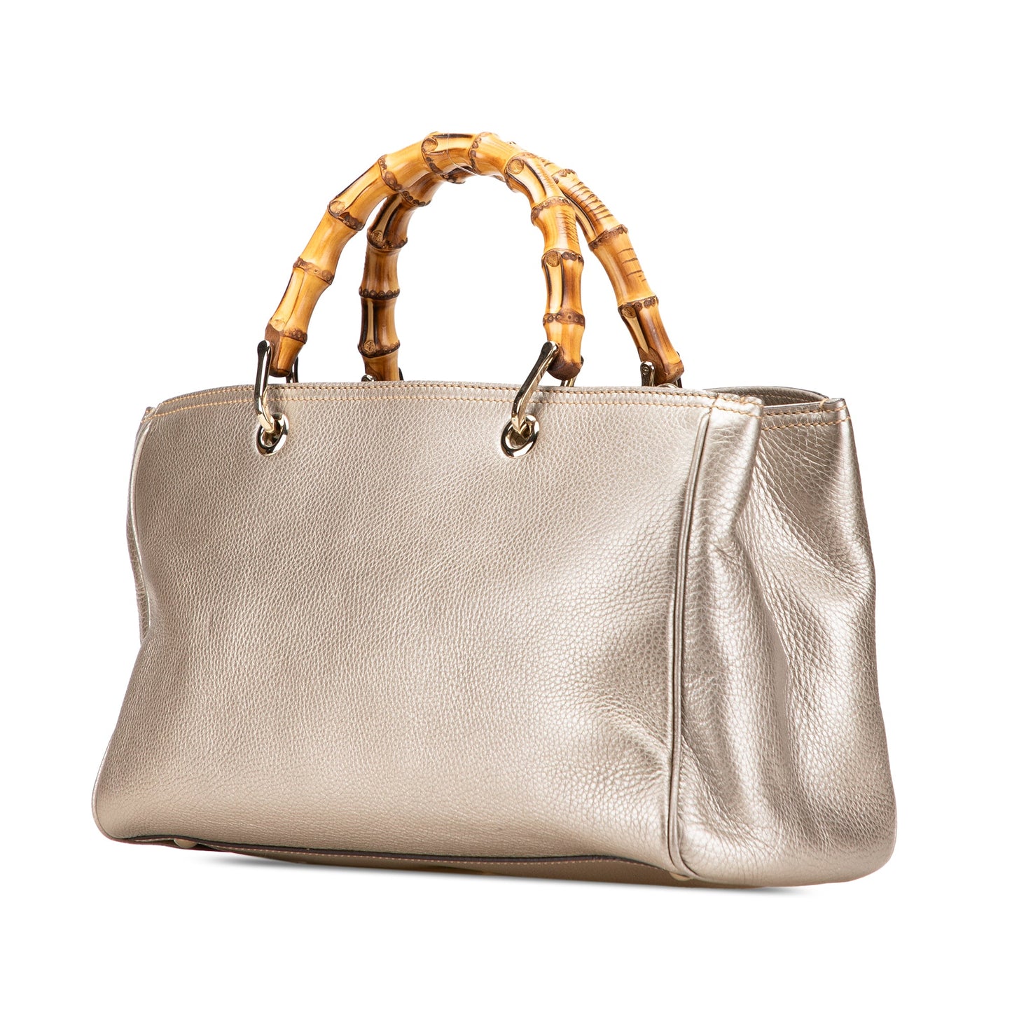 Gucci Medium Calfskin Bamboo Shopper Satchel