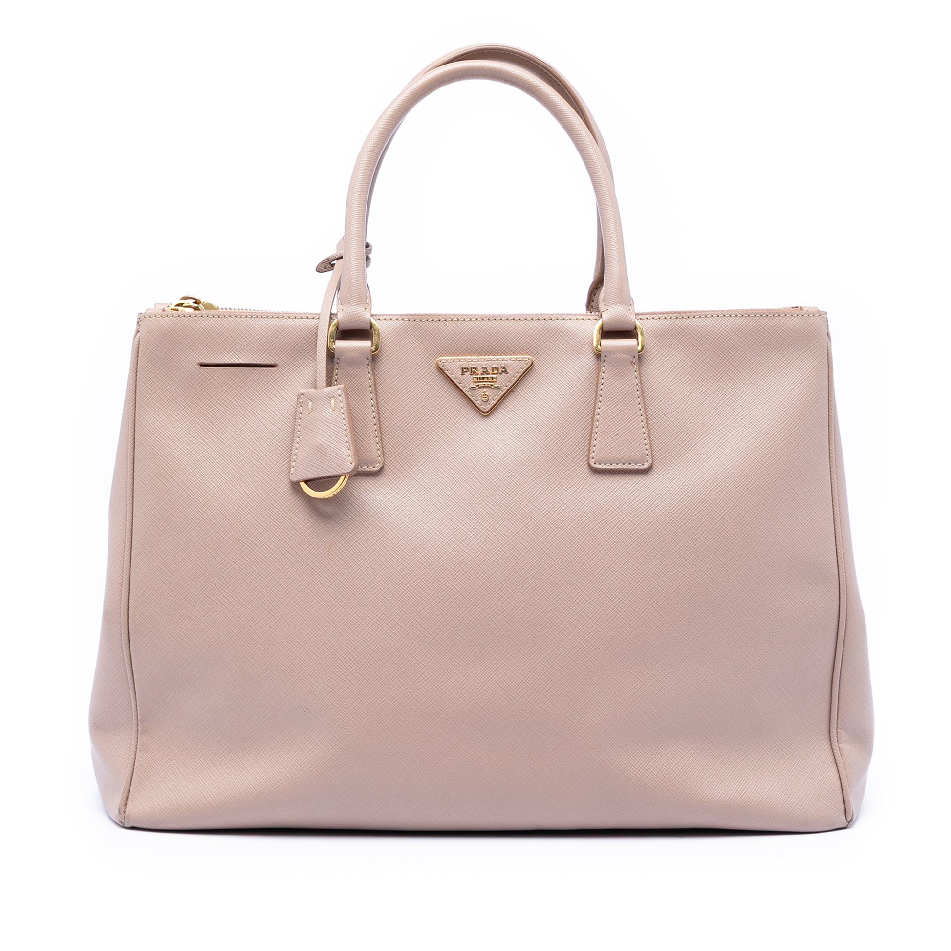 Prada Large Saffiano Lux Galleria Double Zip Tote