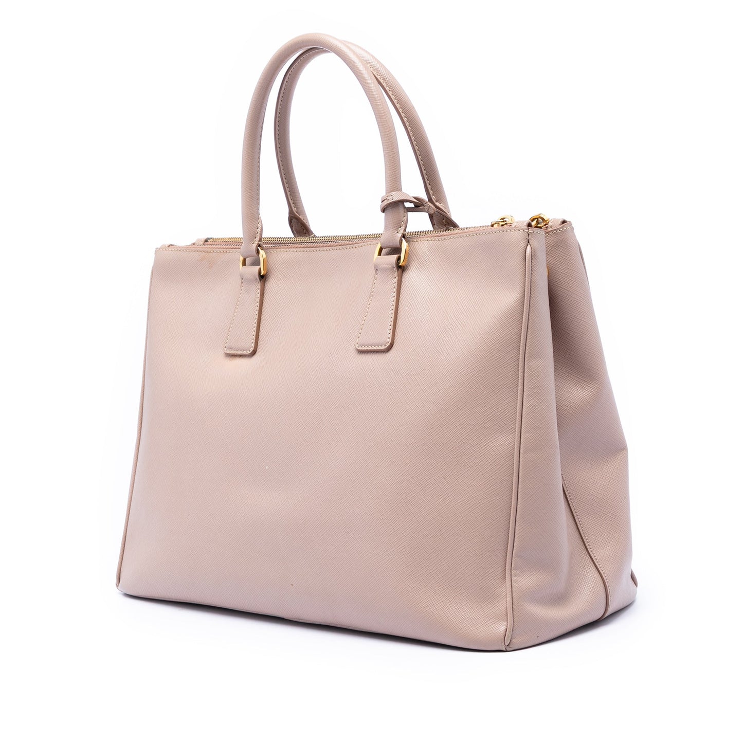 Prada Large Saffiano Lux Galleria Double Zip Tote