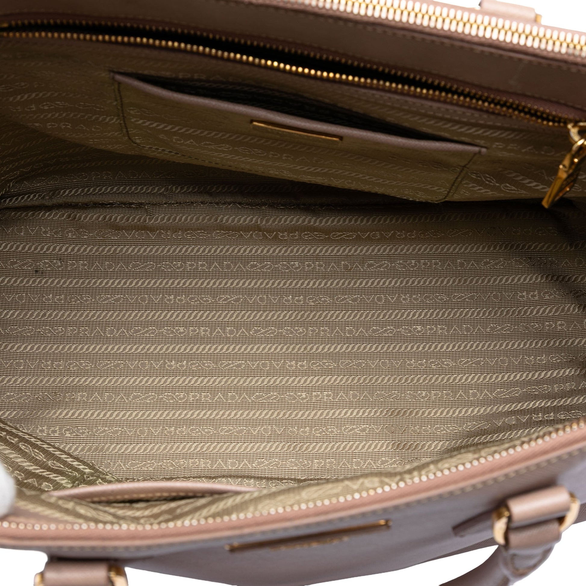 Prada Large Saffiano Lux Galleria Double Zip Tote