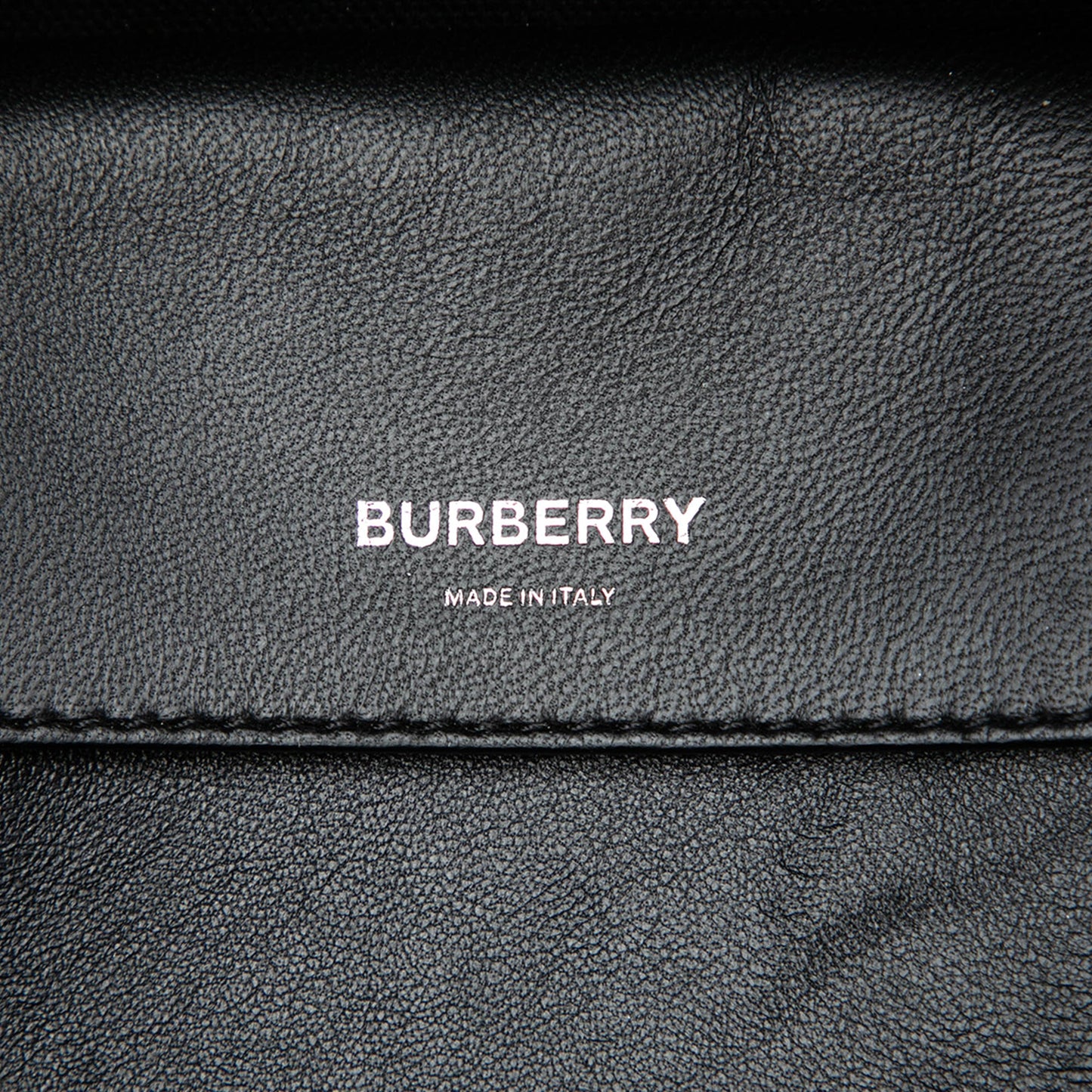 Burberry Leather Deer Print Cube Satchel