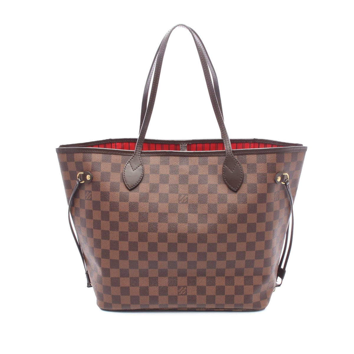 Louis Vuitton Damier Ebene Neverfull MM — Brown