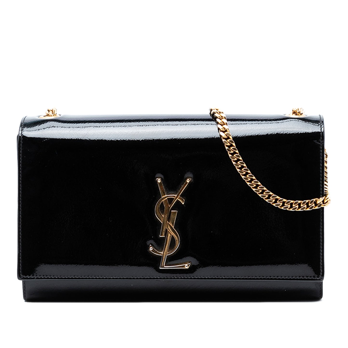 Saint Laurent Medium Patent Monogram Kate Crossbody