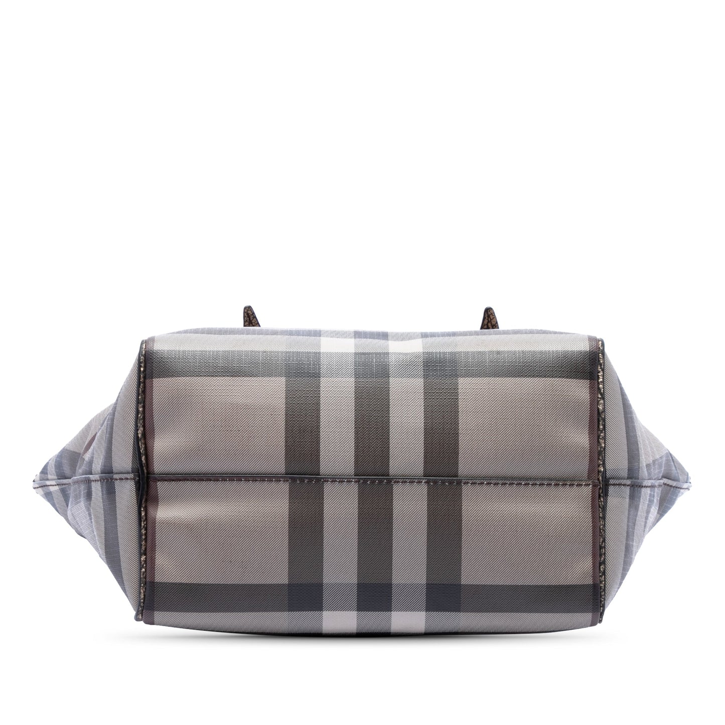 Burberry Small Smoke Check Coated Canvas Salisbury Tote