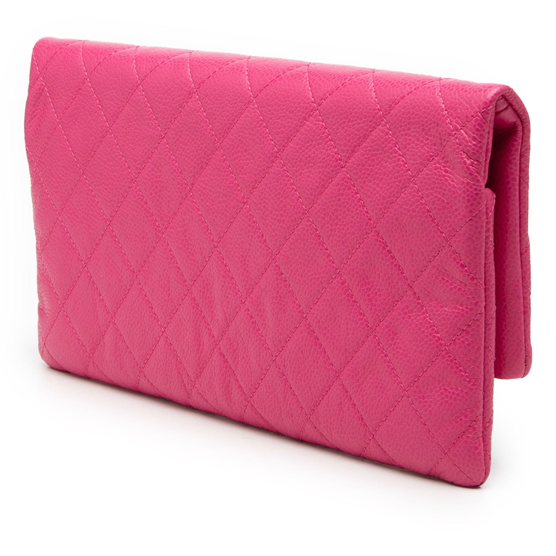 Quilted Caviar CC Beauty Foldover Clutch