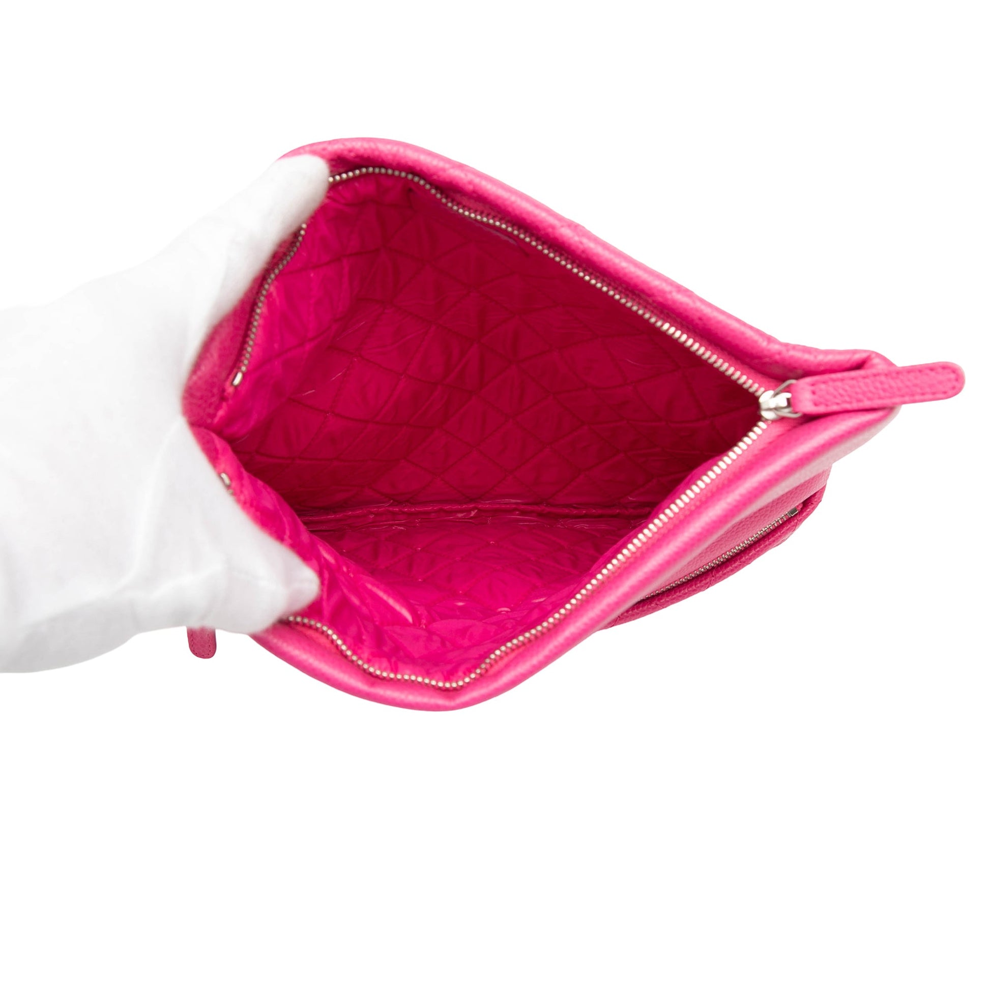 Quilted Caviar CC Beauty Foldover Clutch