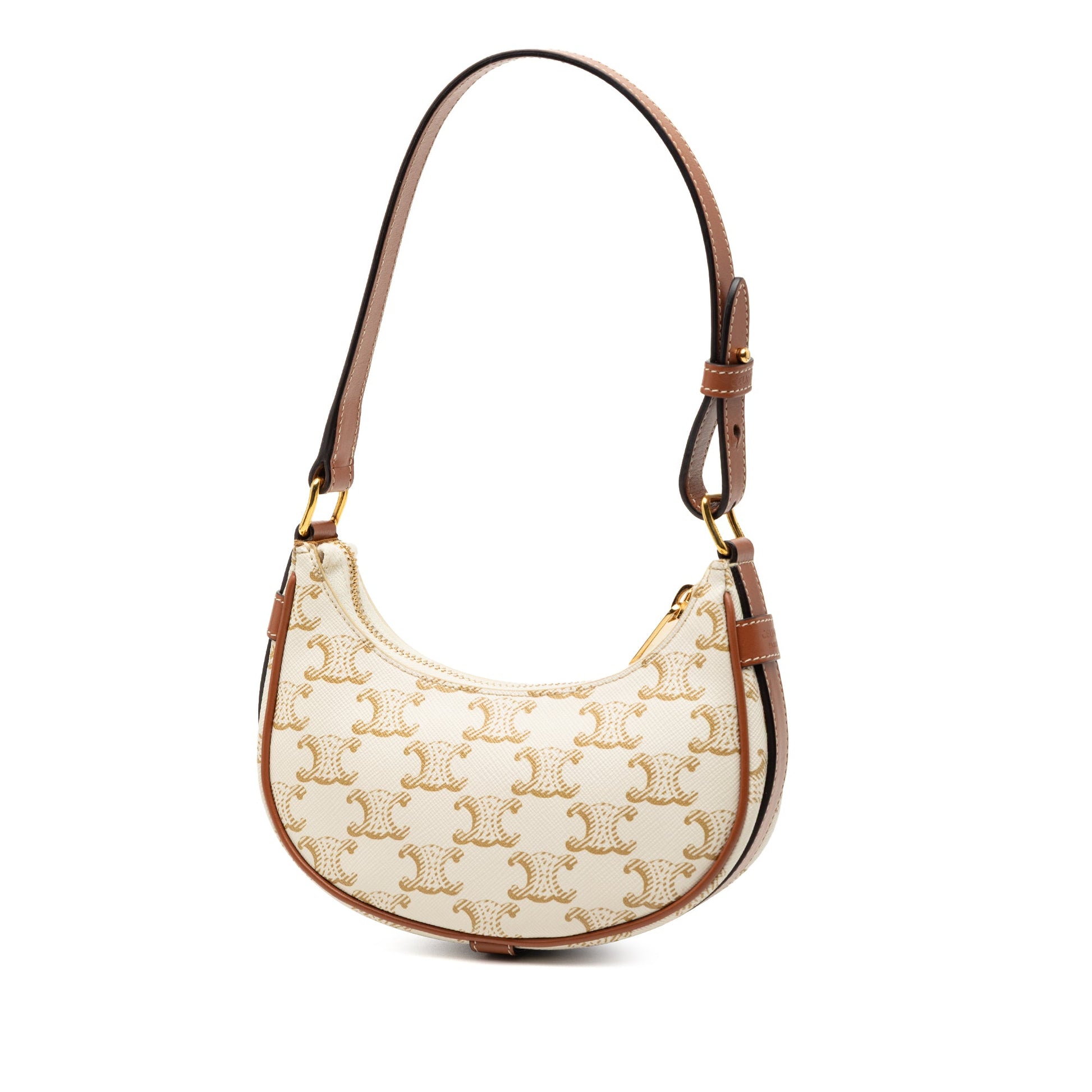Celine Mini Triomphe Coated Canvas Ava Shoulder Bag