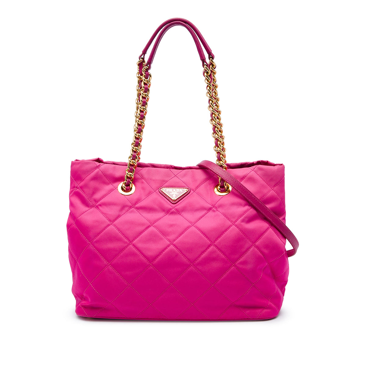 Prada Impuntu Tessuto Open Convertible Tote — Pink