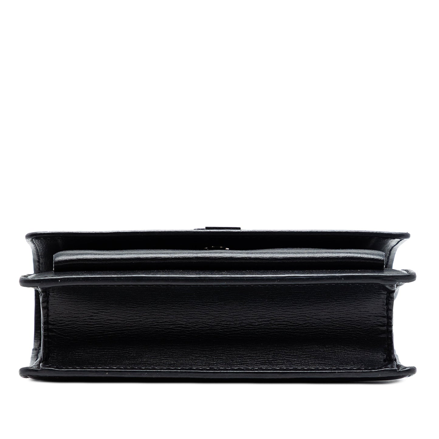 Saint Laurent Mini Calfskin Monogram Sunset Wallet on Chain