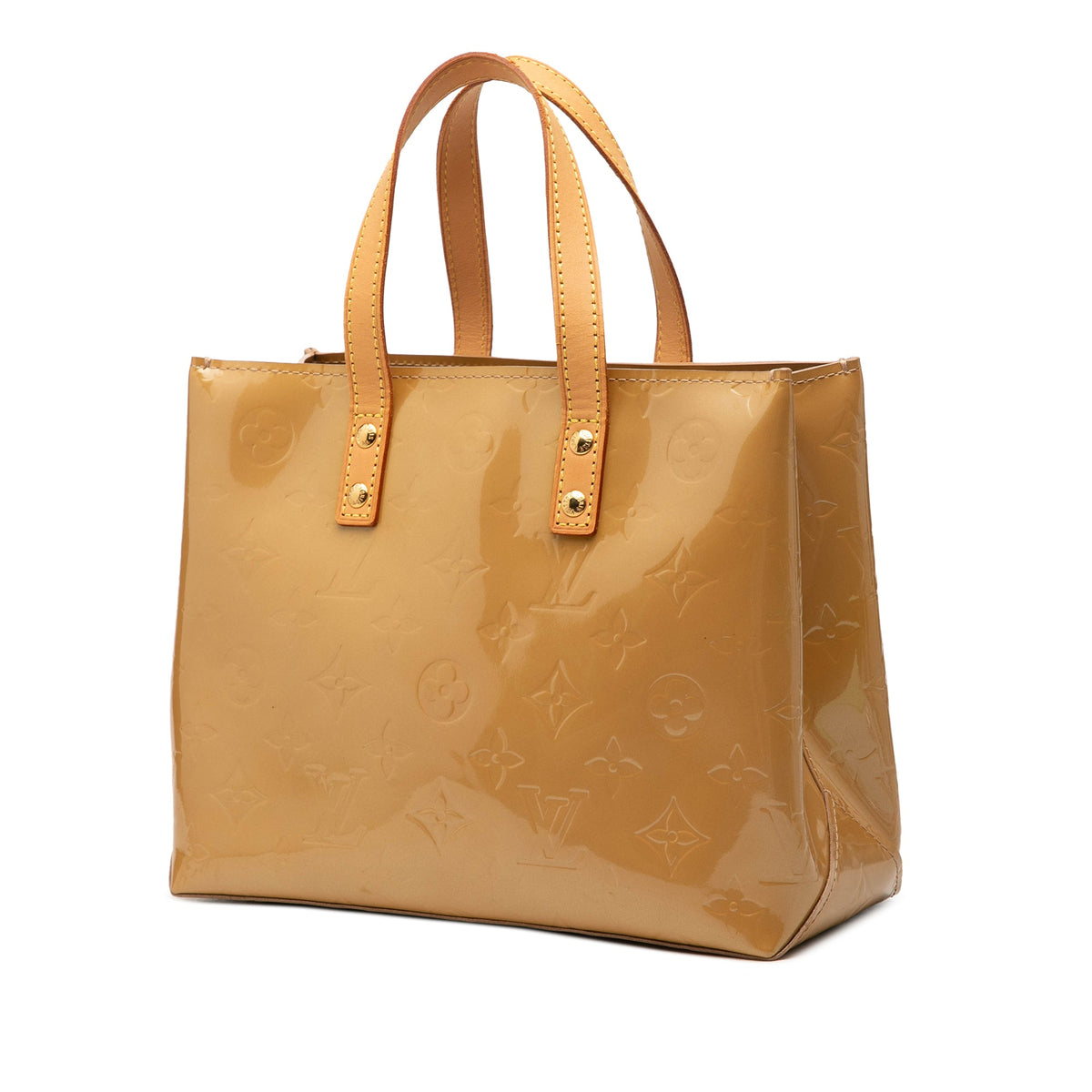 Louis Vuitton Monogram Vernis Reade PM — Beige