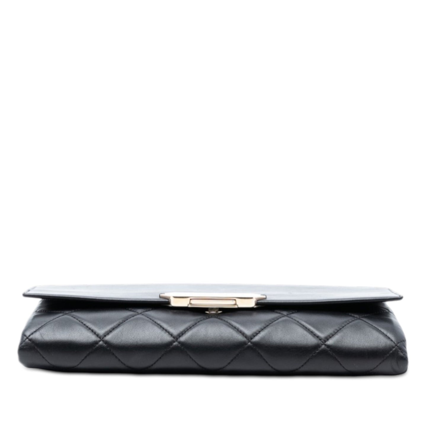 Chanel Quilted Lambskin Retro Label Shoulder Bag
