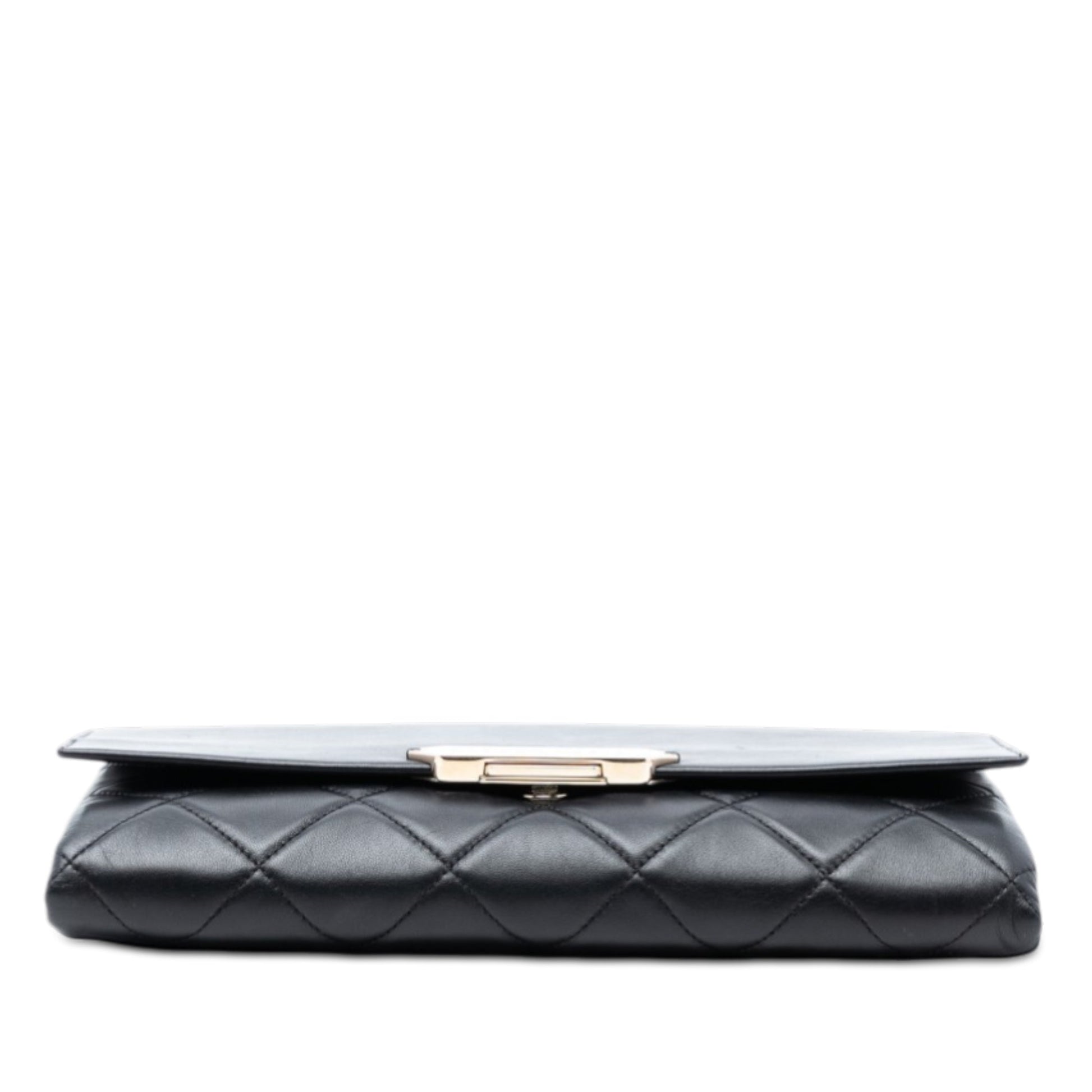 Chanel Quilted Lambskin Retro Label Shoulder Bag