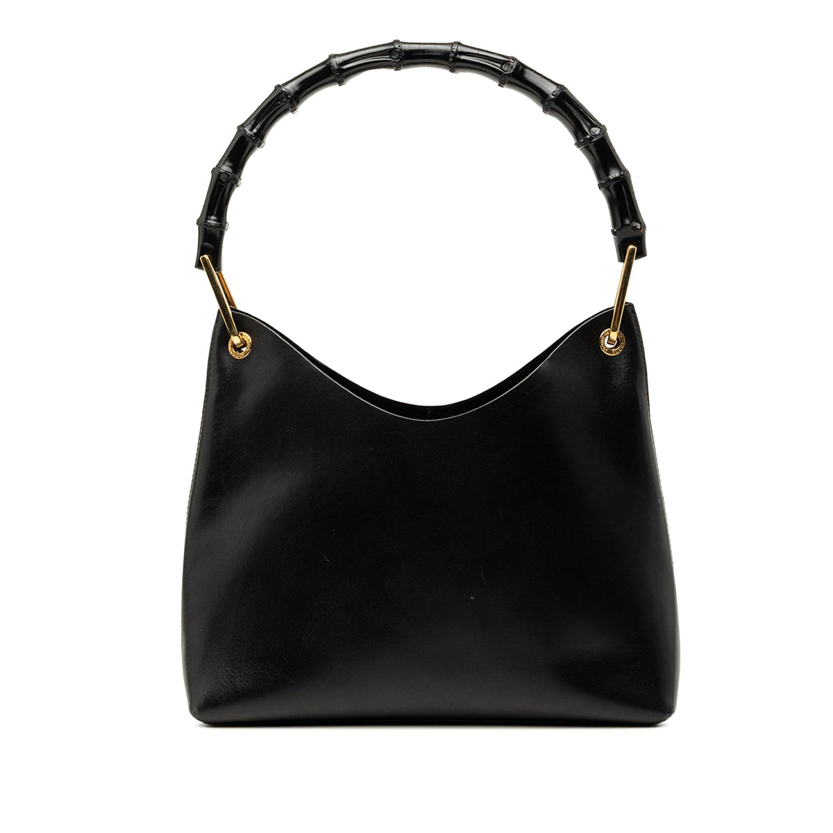 Gucci Calfskin Bamboo Shoulder Bag