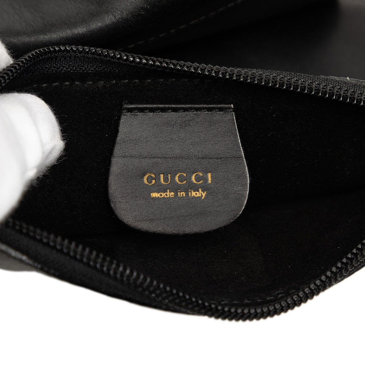Gucci Calfskin Bamboo Shoulder Bag