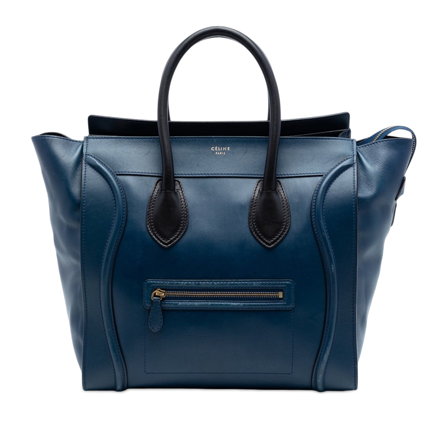 Celine Large Bicolor Leather Phantom Luggage Tote