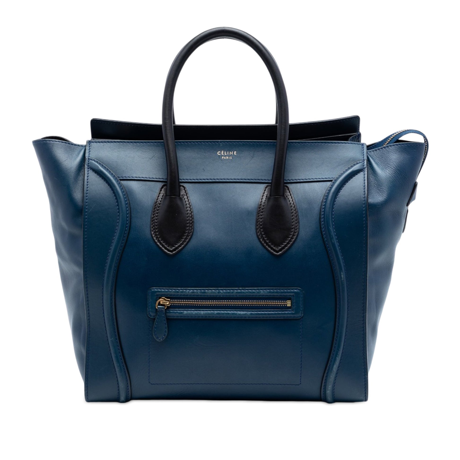 Celine Large Bicolor Leather Phantom Luggage Tote