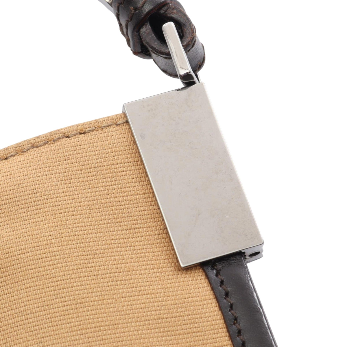 Gucci Canvas Web Shoulder Bag — Beige