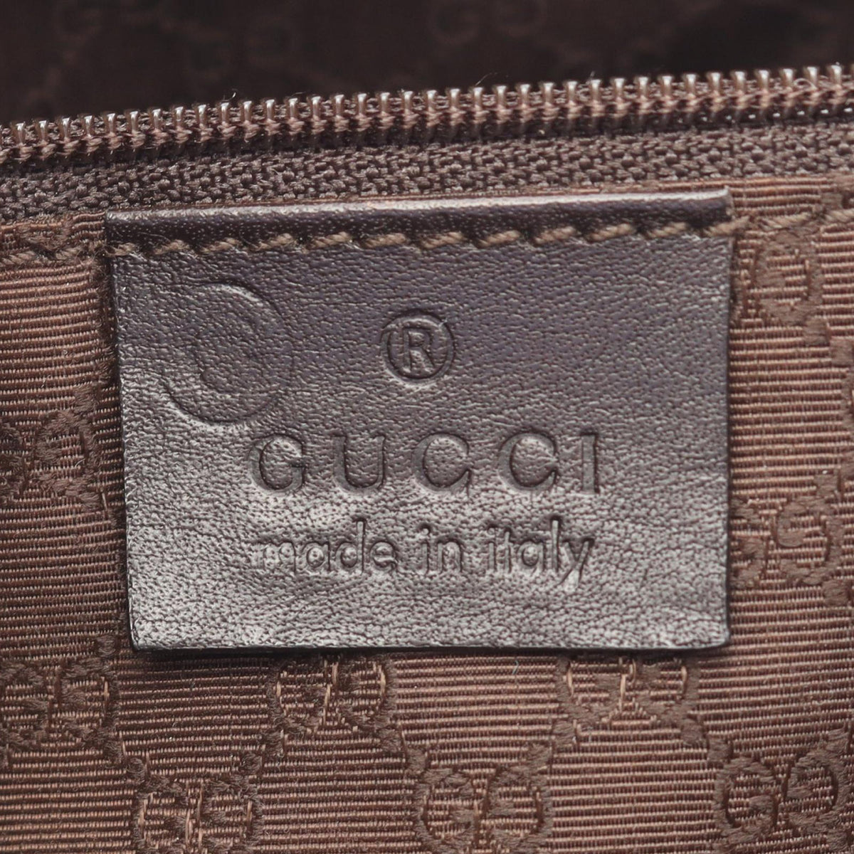 Gucci Canvas Web Shoulder Bag — Beige