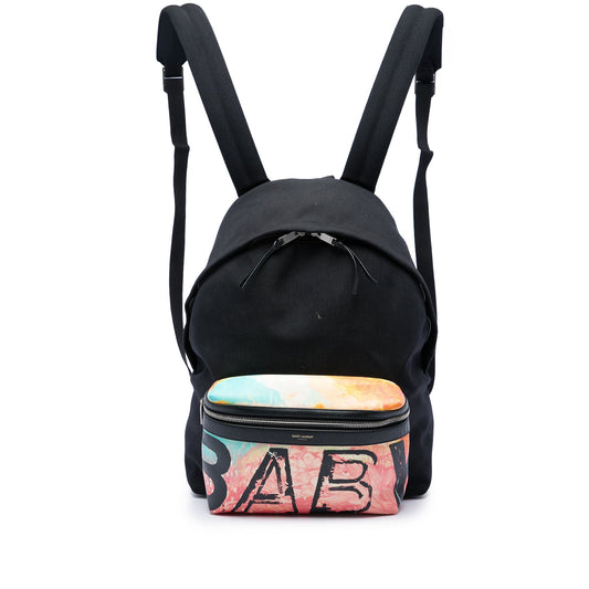 Saint Laurent Canvas Hunting Baby City Backpack