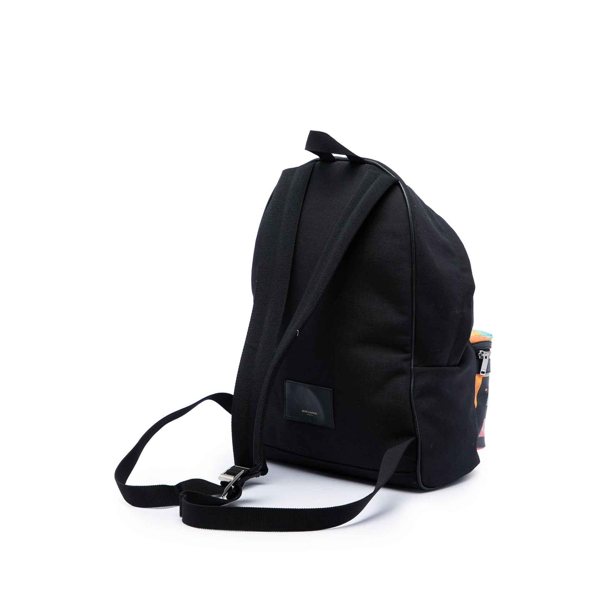 Saint Laurent Canvas Hunting Baby City Backpack
