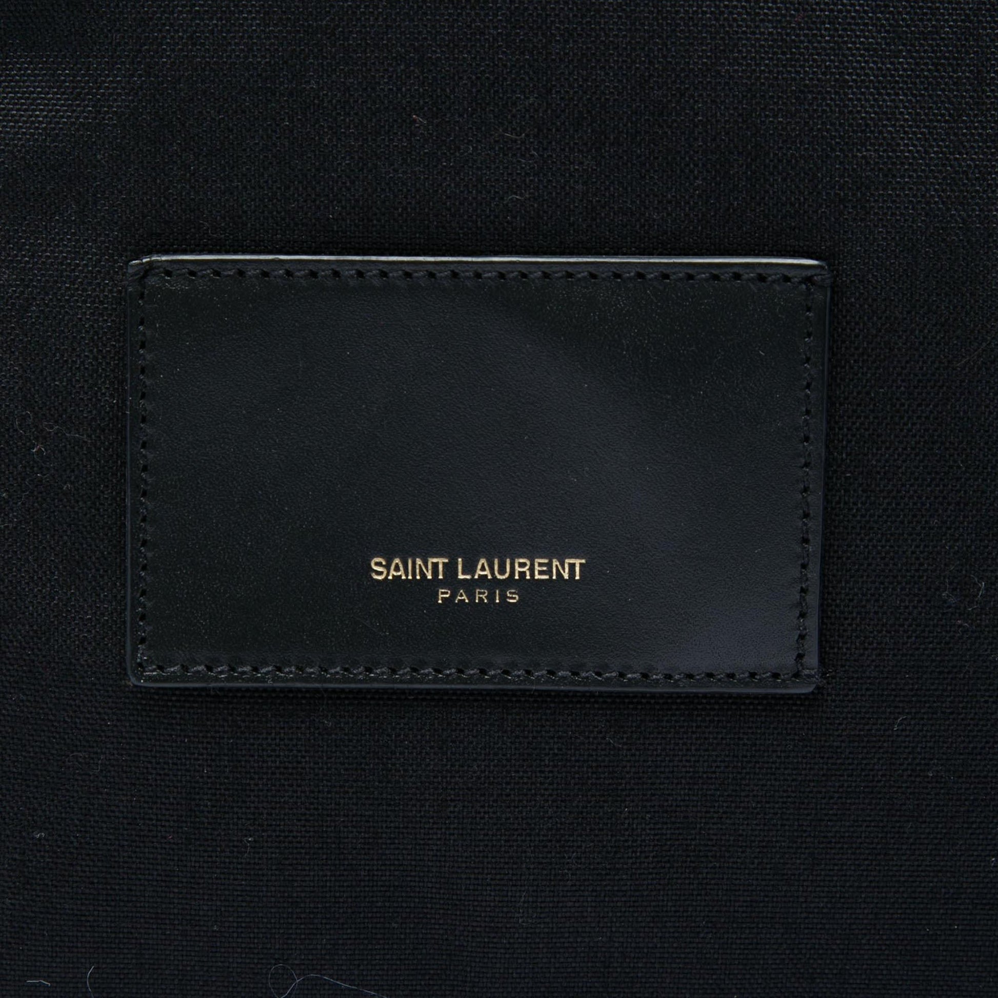 Saint Laurent Canvas Hunting Baby City Backpack