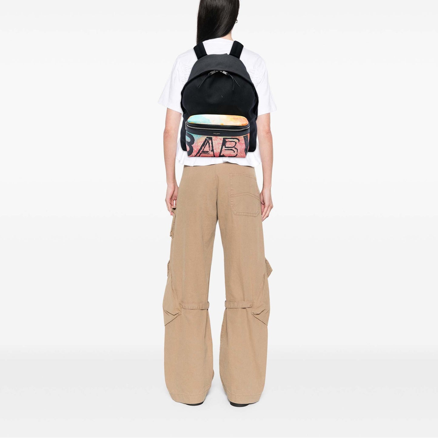 Saint Laurent Canvas Hunting Baby City Backpack
