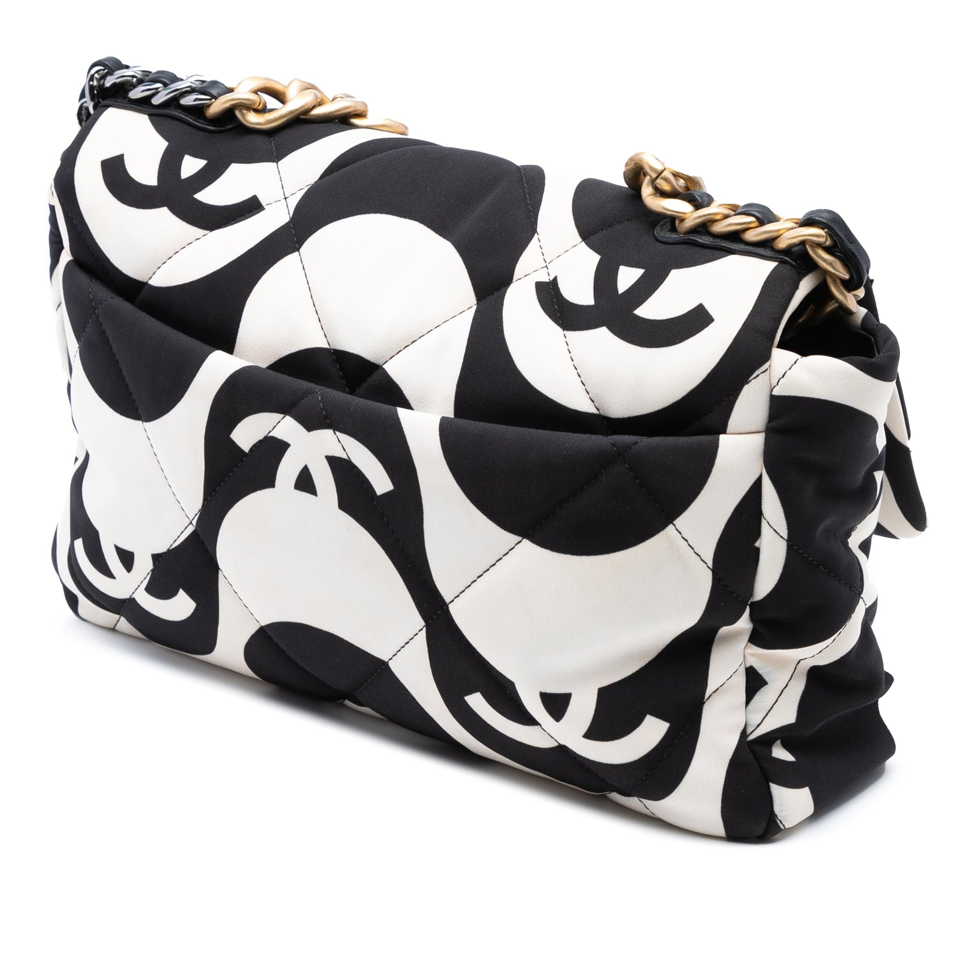 Chanel Large Printed Silk 19 Flap