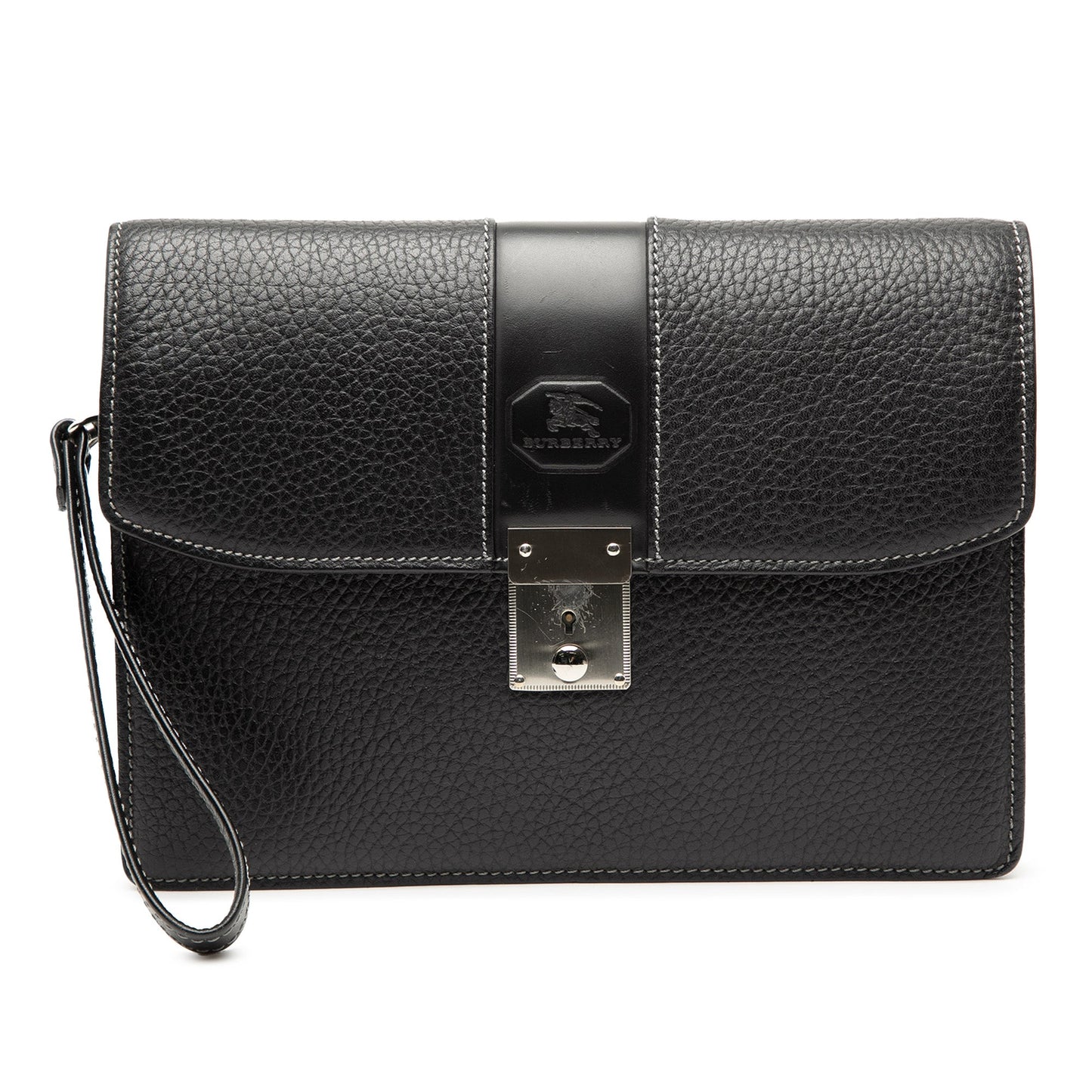 Burberry Calf Leather Clutch