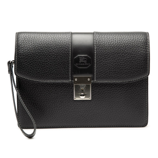 Burberry Calf Leather Clutch