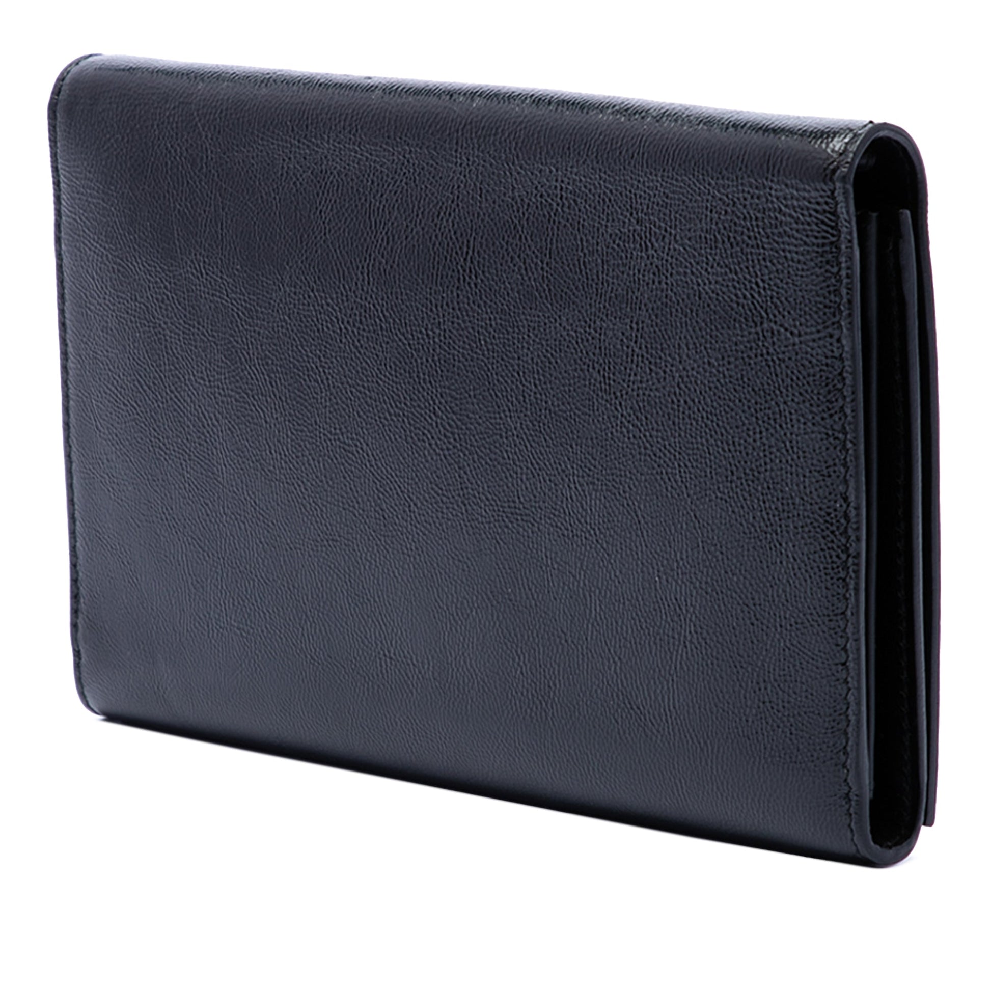 Saint Laurent Crinkled Calfskin Belle de Jour Chain Clutch