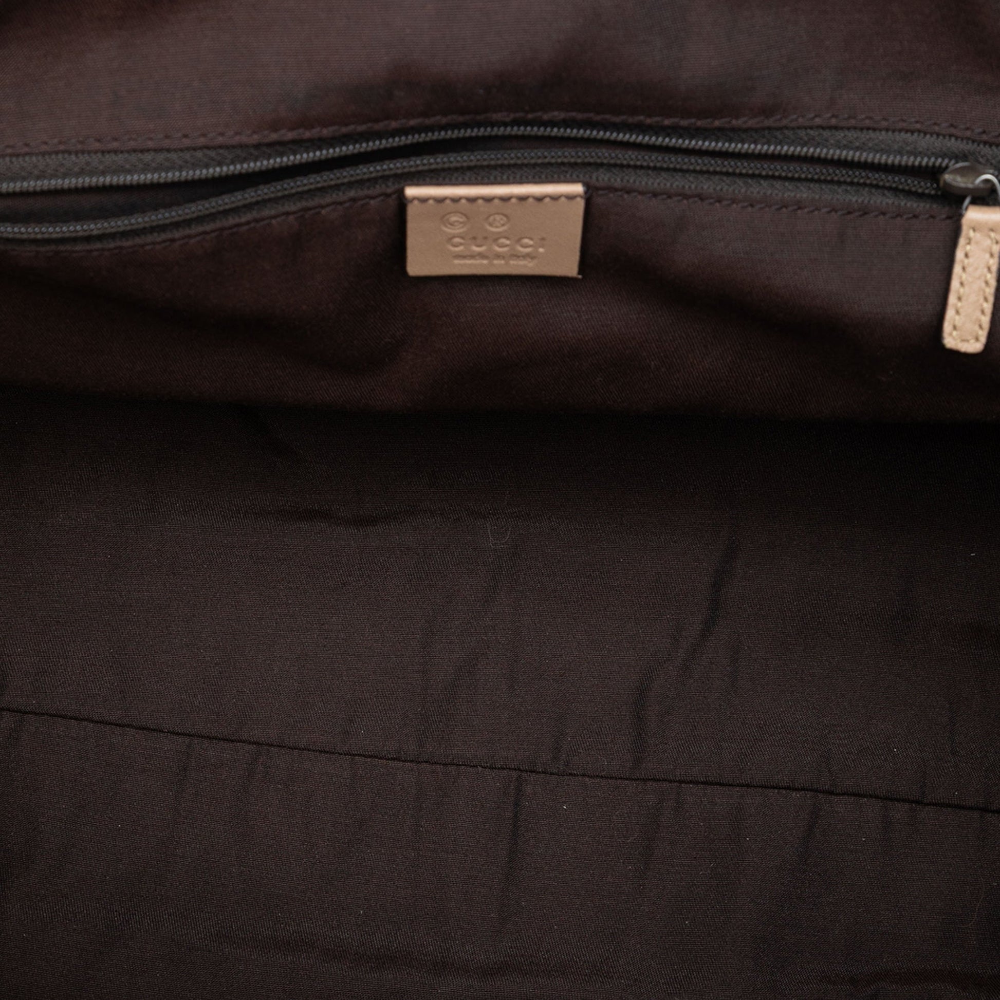 Gucci Leather Abbey D Ring Horsebit Tote