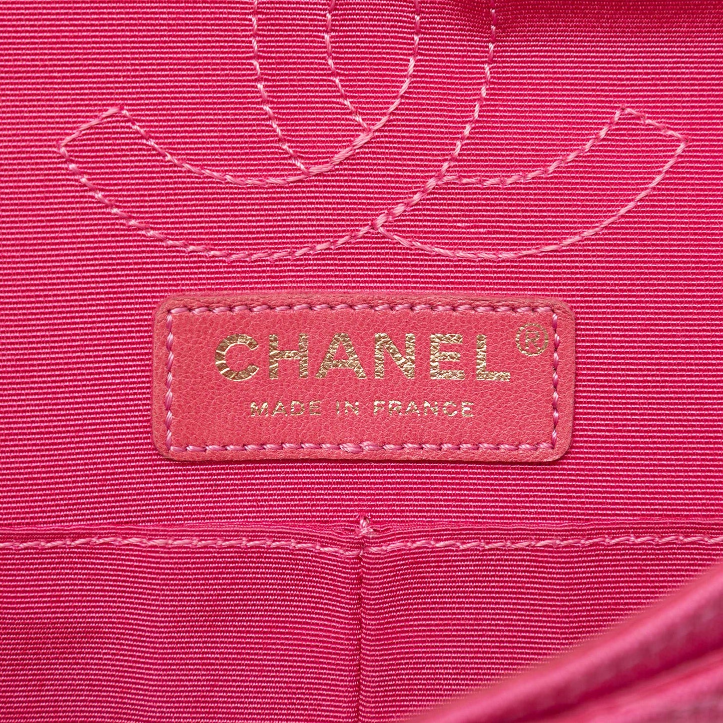 Chanel Croc Quilted Jersey Reissue 2.55 East West Double Flap