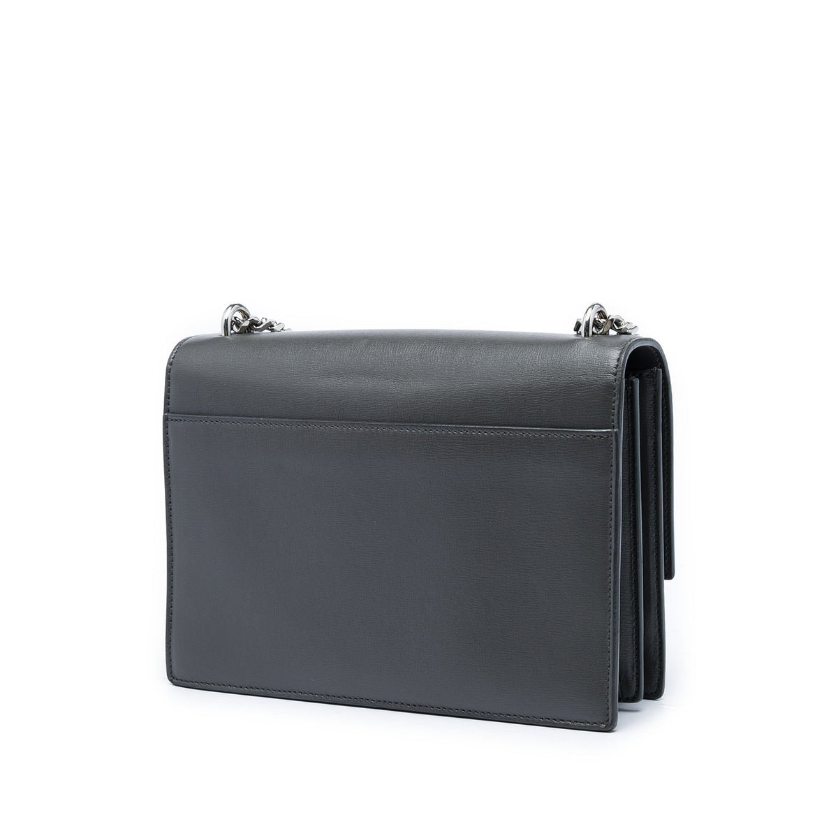 Saint Laurent Medium Calfskin Monogram Sunset Crossbody — Black