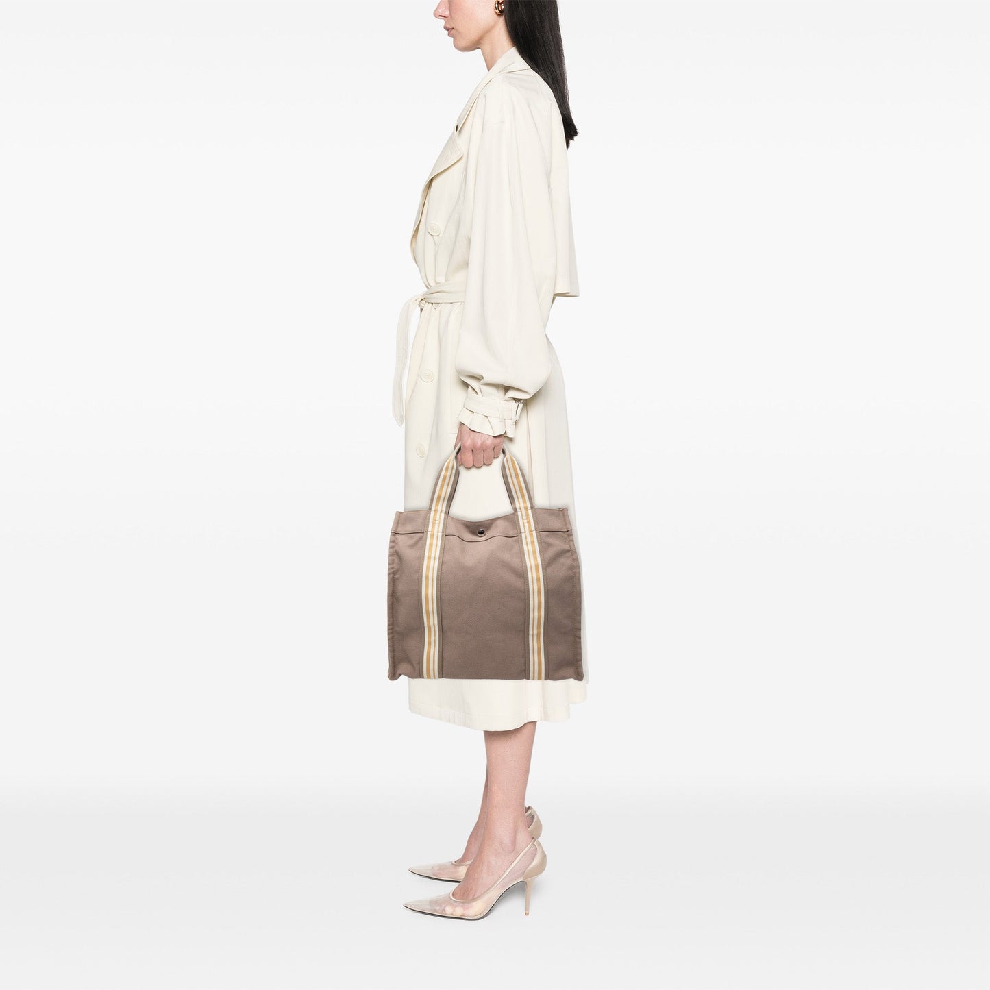 Hermès Canvas Sac De Plage