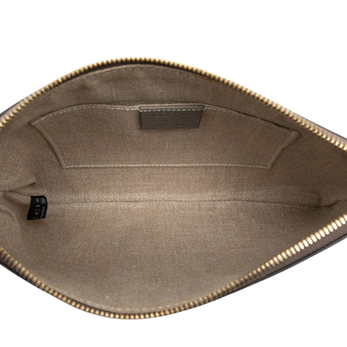 Gucci Calfskin Bamboo Clutch — Gray